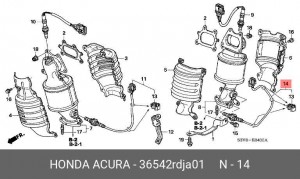 Лямбда-зонд 36542RDJA01 HONDA