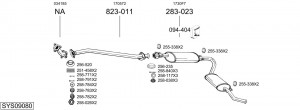 Выпускной трубопровод 841315 BOSAL