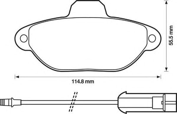 Комплект тормозных колодок, диско 571523X BENDIX JURID