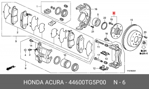 Ступица колеса 44600TG5P00 HONDA