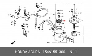 Масляный фильтр 15461551300 HONDA