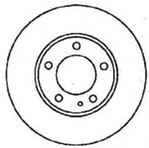 Тормозной диск 561264B BENDIX JURID