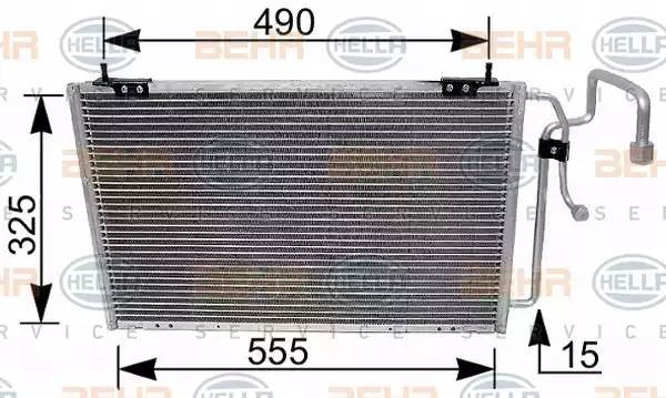 Конденсатор, кондиционер 8FC351035261 HELLA