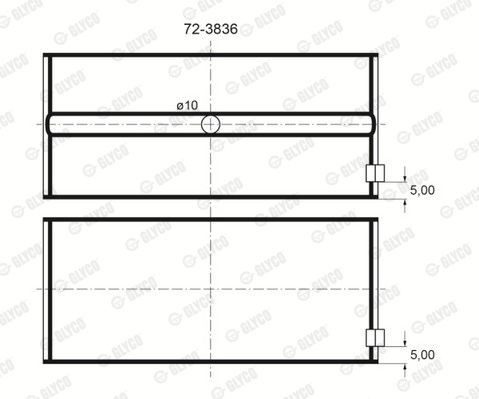 Подшипник 72-3836 GLYCO