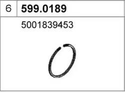 Монтажный комплект, глушитель 5990189 ASSO