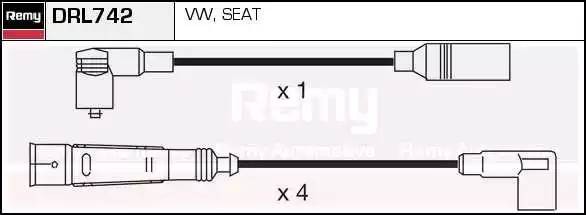 Ккомплект проводов зажигания DRL742 DELCO REMY
