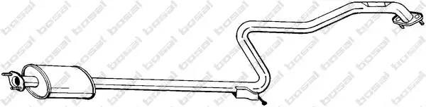 Средний глушитель выхлопных газов 290-109 BOSAL
