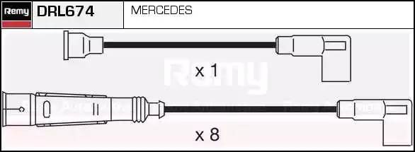 Ккомплект проводов зажигания DRL674 DELCO REMY