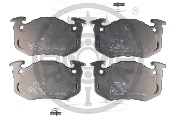 Комплект тормозных колодок, диско 9397 OPTIMAL