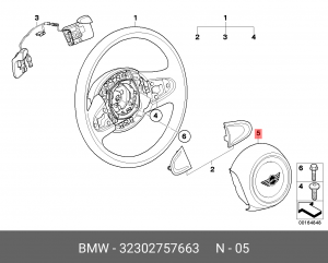 Подушка безопасности 32 30 2 757 663 BMW