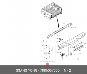 Деталь 7886007000 SSANG YONG