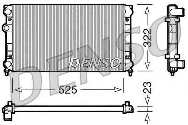 Радиатор, охлаждение двигател DRM32005 DENSO