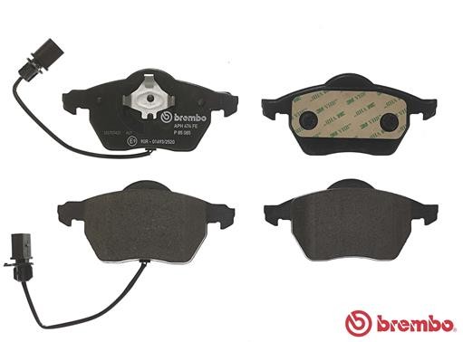 Комплект тормозных колодок, диско P85085 BREMBO