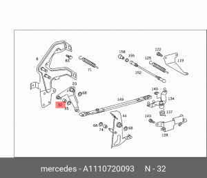 Деталь A 111 072 00 93 MERCEDES BENZ