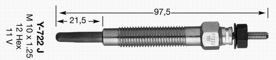 Свеча накаливания 2686 NGK NTK
