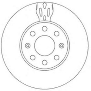 Тормозной диск 562304B BENDIX JURID