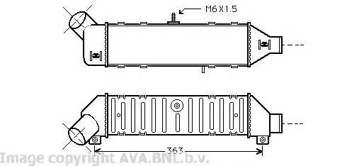 Интеркулер VW4136 AVA
