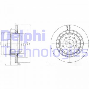 Тормозной диск BG4046 DELPHI
