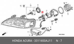 Лампа 33116S0AJ11 HONDA