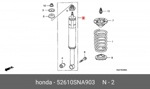 Амортизатор подвески 52610-SNA-903 HONDA