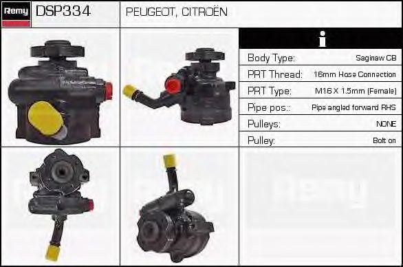 Гидравлический насос, рулевое управление DSP334 DELCO REMY
