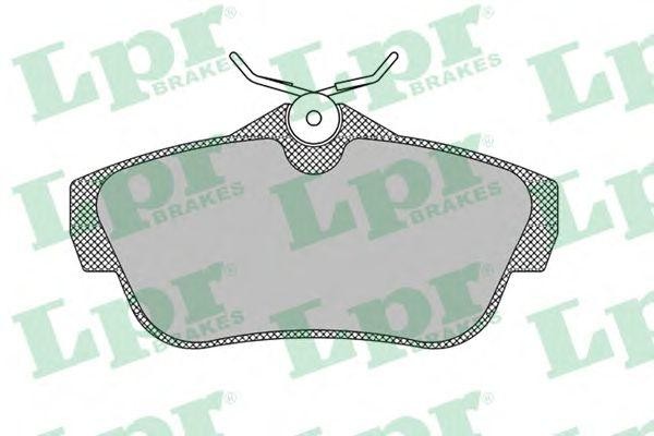 Колодки тормозные дисковые 05P1460 LPR