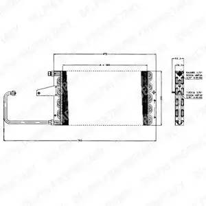 Конденсатор, кондиционер TSP0225156 DELPHI