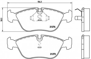 Комплект тормозных колодок, диско P86013 BREMBO