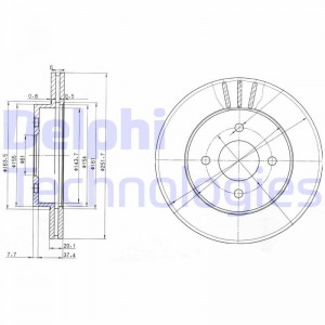 Тормозной диск BG3932 DELPHI