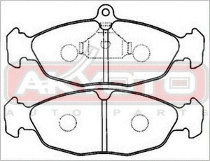 Колодки тормозные дисковые AKD0221 AKYOTO