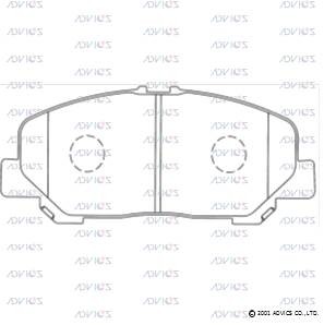 Колодки тормозные дисковые A1N139 ADVICS