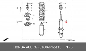 Амортизатор 51606SM5A13 HONDA