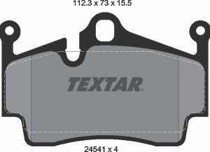 Комплект тормозных колодок, диско 2454101 TEXTAR