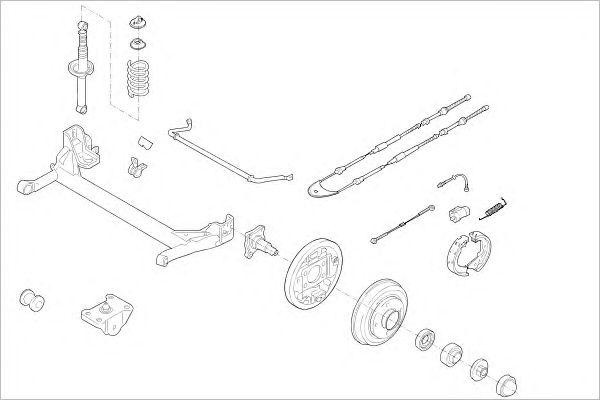 Подвеска колеса FORD08304R DELPHI