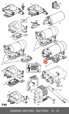 Катушка зажигания 90273965 GENERAL MOTORS