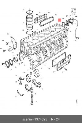 Прокладка 1374325 SCANIA