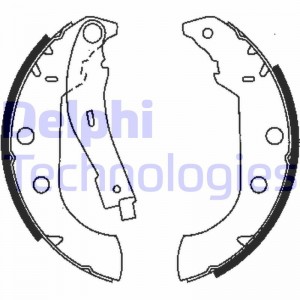 Комплект тормозных колодок LS1833 DELPHI