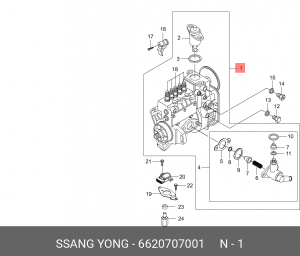 ТНВД 6620707001 SSANG YONG
