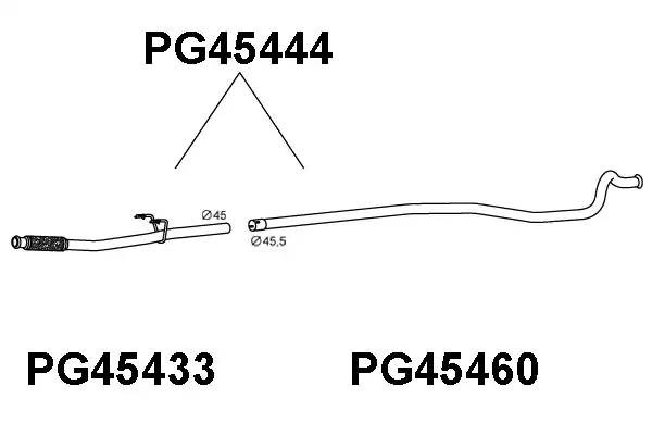 Выпускной трубопровод PG45444 VENEPORTE