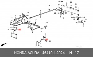 Тормозной шланг 46410SB2024 HONDA