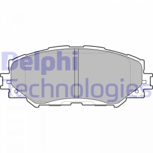 Комплект тормозных колодок, диско LP2002 DELPHI