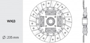 Диск сцепления HD119 VALEO PHC