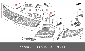 Лампа 33506SJ6004 HONDA