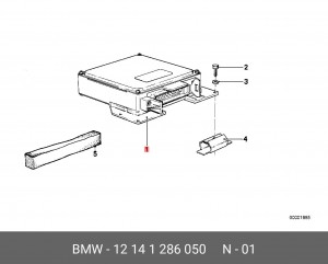 Блок управления, управление двигателем 12141286050 BMW