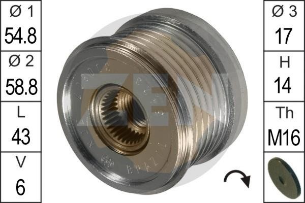 Шкив генератора ZN5423 ZEN