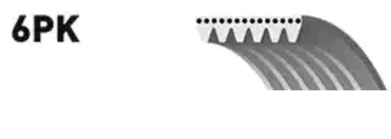 Поликлиновой ремень 6PK1555 GATES
