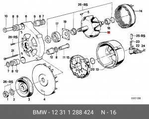 Ротор, генератор 12 31 1 288 424 BMW