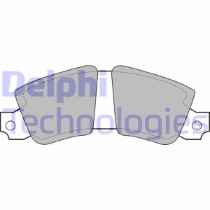 Комплект тормозных колодок, диско LP149 DELPHI