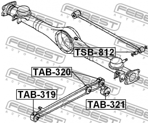 Рычаг подвески TAB-319 FEBEST
