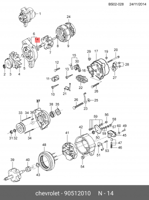 Подшипник 90512010 GENERAL MOTORS